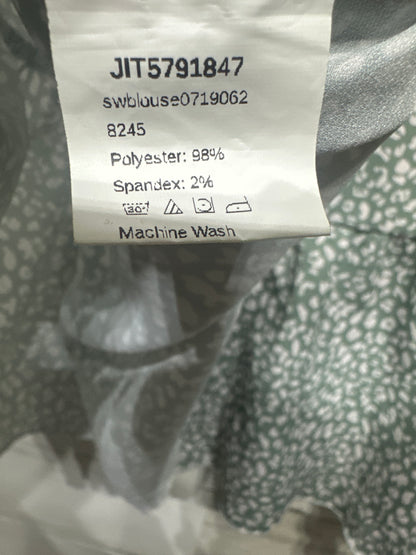 Women’s Small SHEIN Green Pattern Shirt - Very Good Used Condition