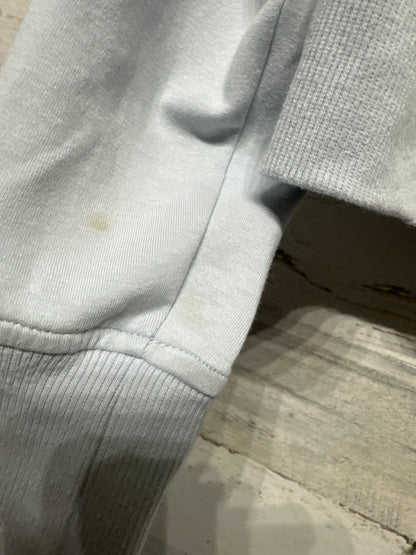 Girls Size 8 / Medium Old Navy Active Cropped Light Blue Hooded Jacket - Play Condition*