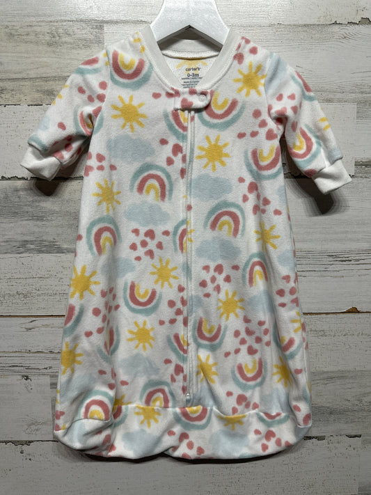 Fleece Wearable Blanket - Carter's - Girls 0-3m - Very Good Used Condition
