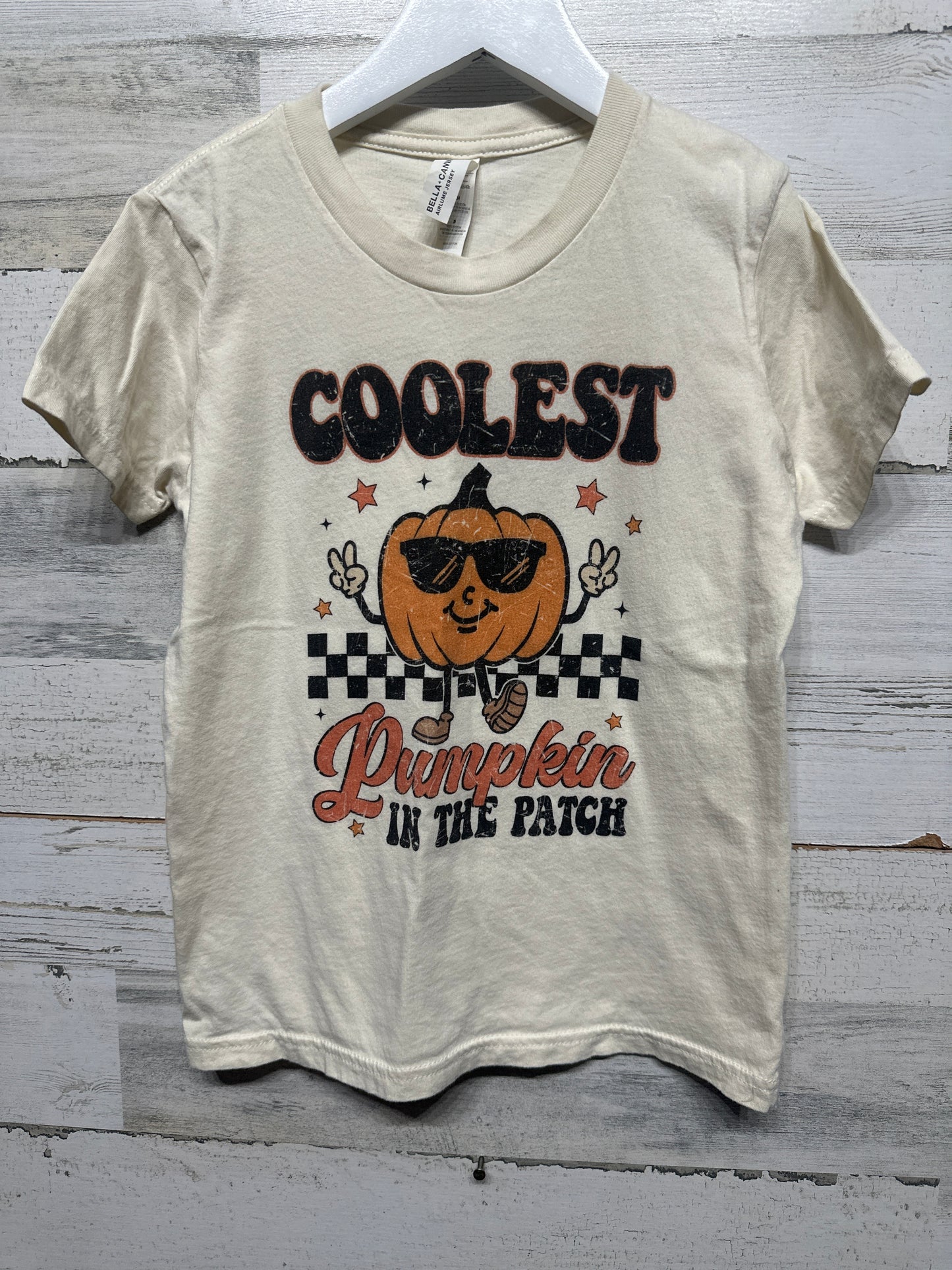 Size Small (6-8) Coolest Pumpkin in The Patch T-Shirt - Very Good Used Condition