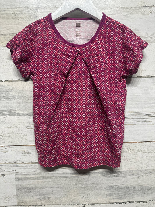 Girls Size 5 Tea Collection Floral Pattern Shirt - Good Used Condition
