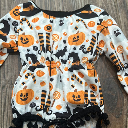 Girls Size 3-6m Halloween Bubble - Good Used Condition