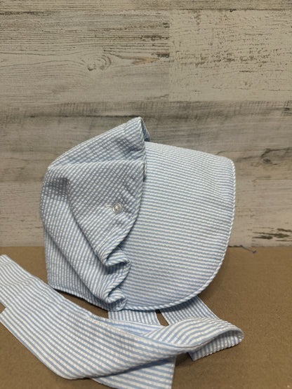 Girls Size L (18m - 3t) TBBC Seersucker Bonnet - New With Tags