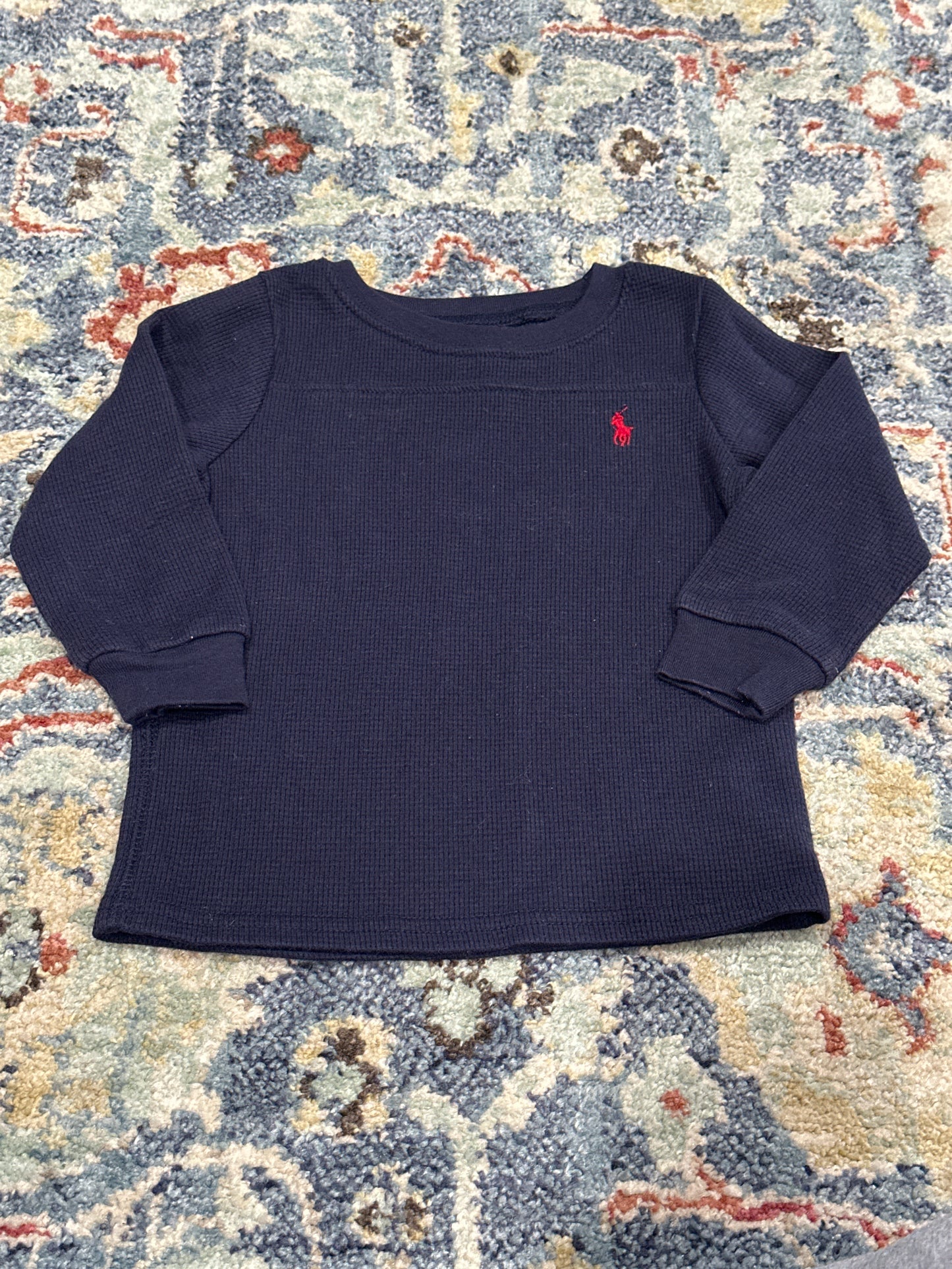 Ralph Lauren Navy Blue Thermal Boys Size 18m VGUC