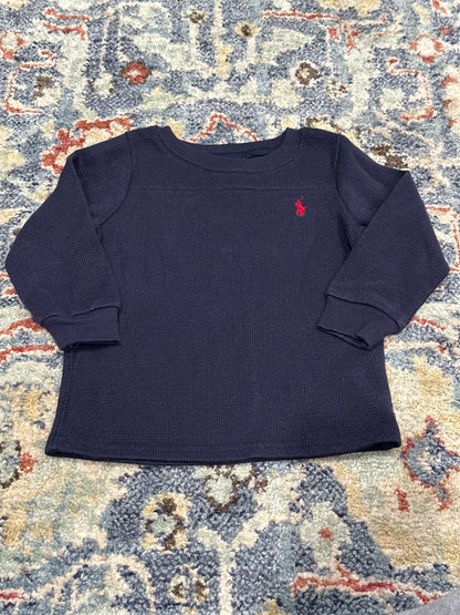 Ralph Lauren Navy Blue Thermal Boys Size 18m VGUC