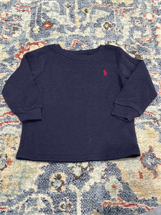 Ralph Lauren Navy Blue Thermal Boys Size 18m VGUC