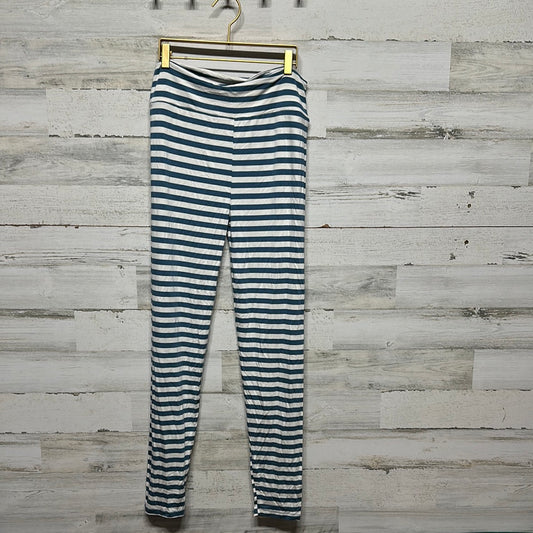 Women’s Size Large Kickee Pants Bamboo Nautical Stripe Lounge Leggings - New With Tags