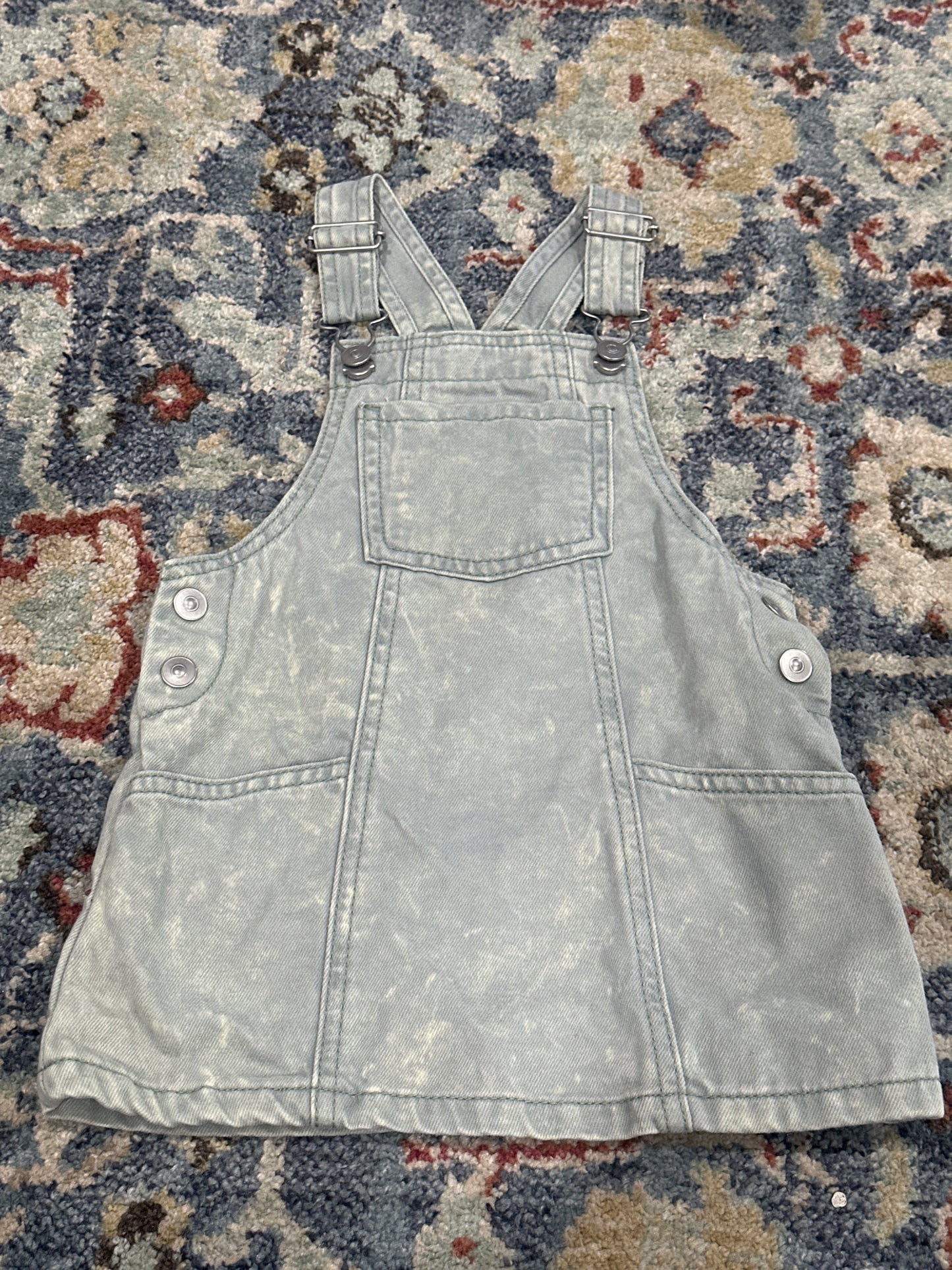 Overall Dress Girls 2T Wonder Nation Green VGUC
