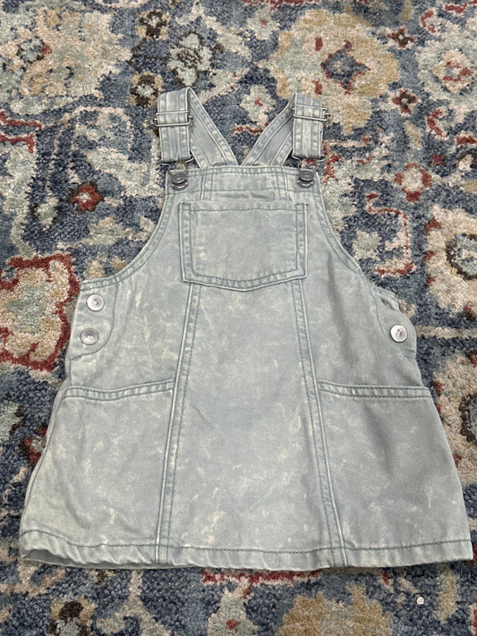 Overall Dress Girls 2T Wonder Nation Green VGUC