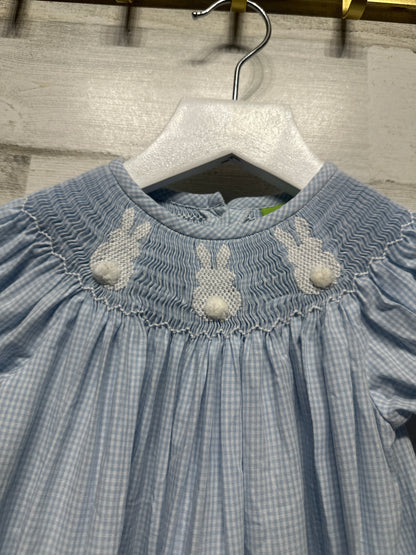 Size 24m Classic Whimsy Smocked Bunny Dress - Very Good Used Condition