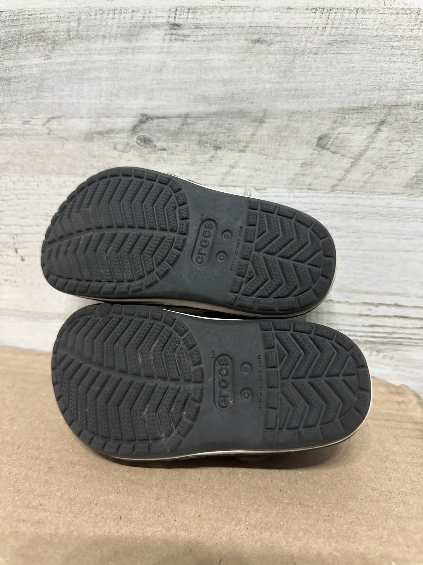Size 9 (Toddler) Crocs Black Clogs - Good Used Condition