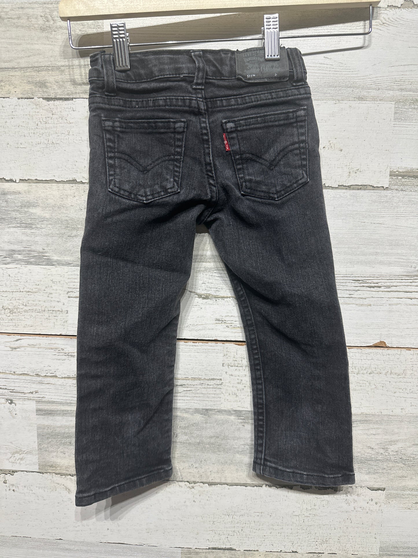 Boys Preowned Size 2t Levi’s 511 Slim Black Jeans - Good Used Condition