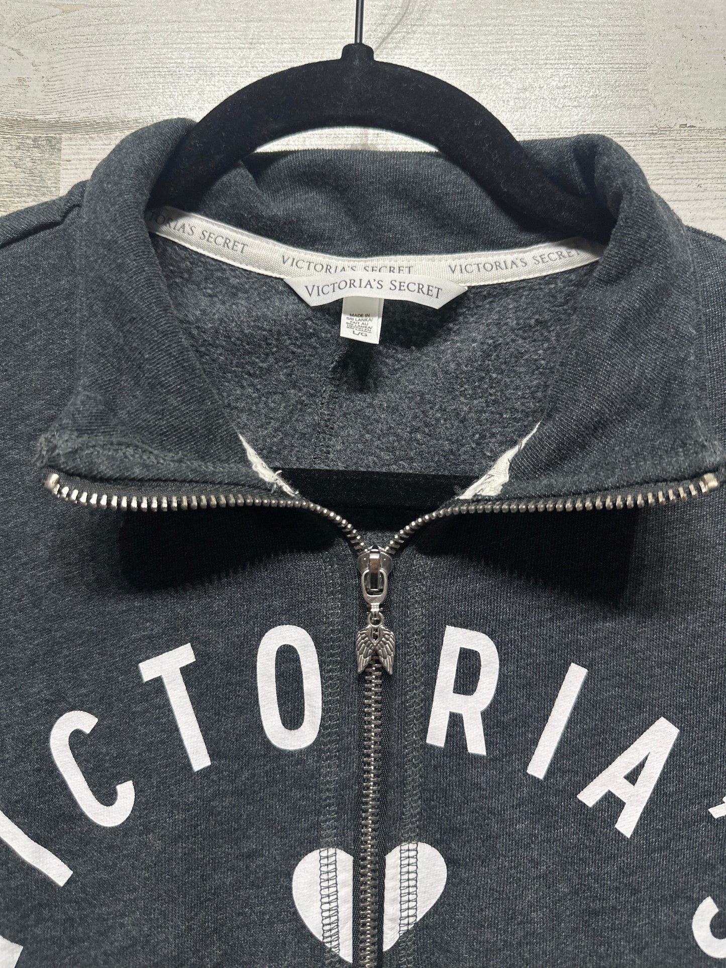 Women's Size Large Victoria's Secret Quarter Zip Pullover - Very Good Used Condition