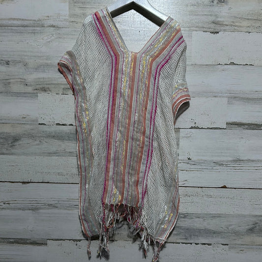 Girls Size Med 7/8 GB Girls - striped coverup - good used condition