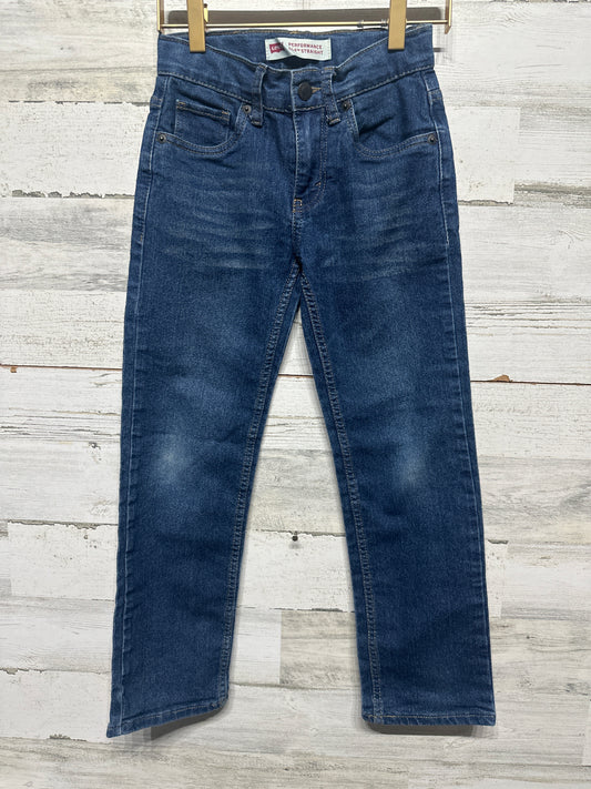 Boys Size 8 Regular Levi's Performance 514 Straight Adjustable Waist Jeans - Very Good Used Condition