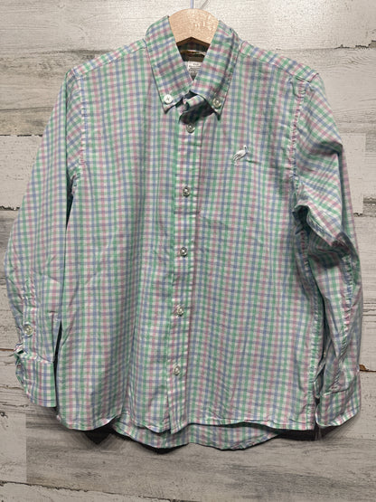 Size 5 TBBC Pastel Plaid Long Sleeve Button Up - Very Good Used Condition