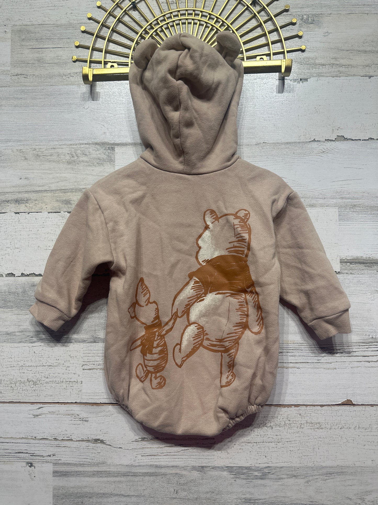 Boys Size 18m Disney Baby Winnie the Pooh Hooded Sweatshirt Bubble - Good Used Condition