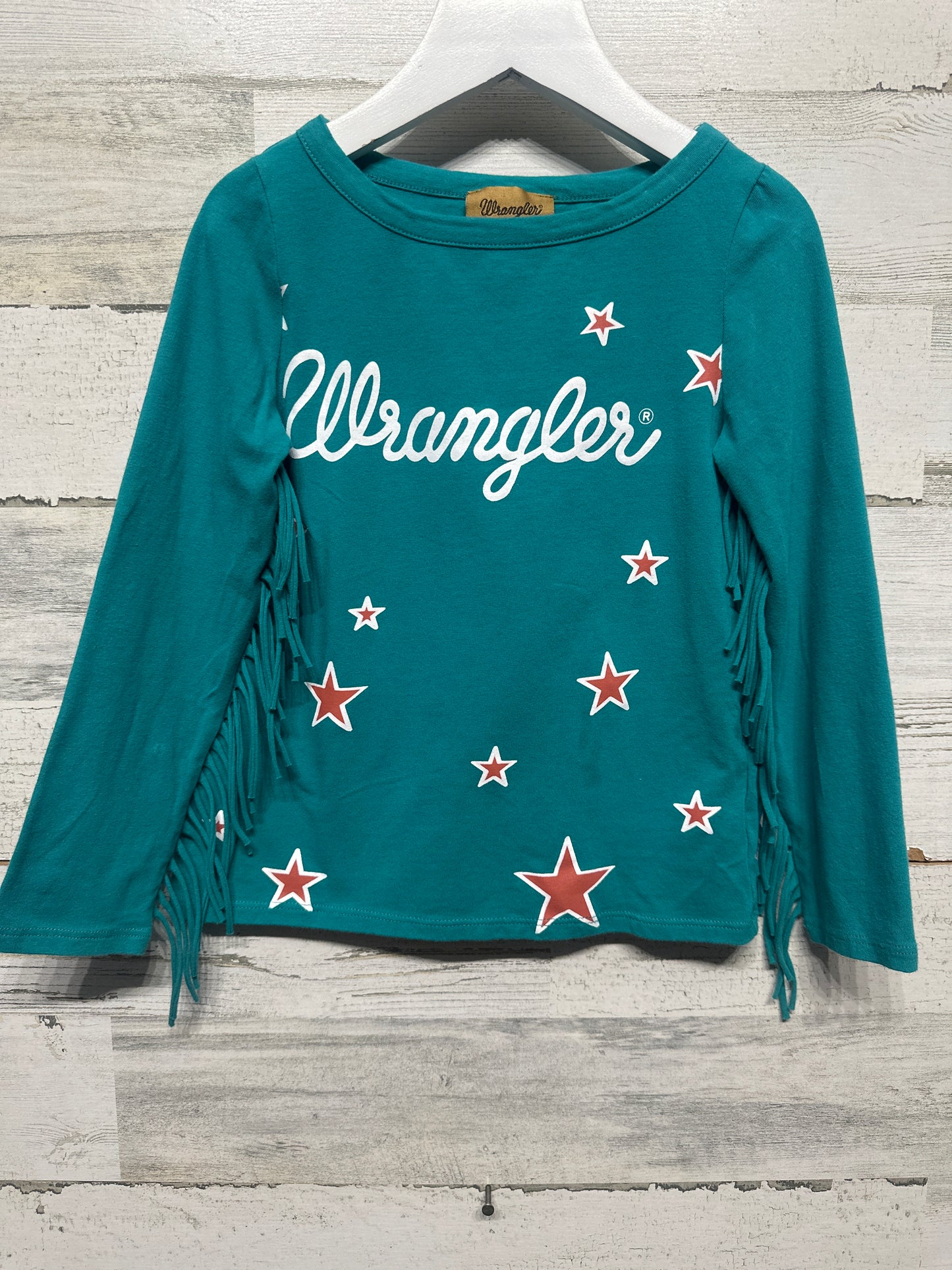 Size 4-5 XS Wrangler Fringe Western Shirt - Very Good Used Condition