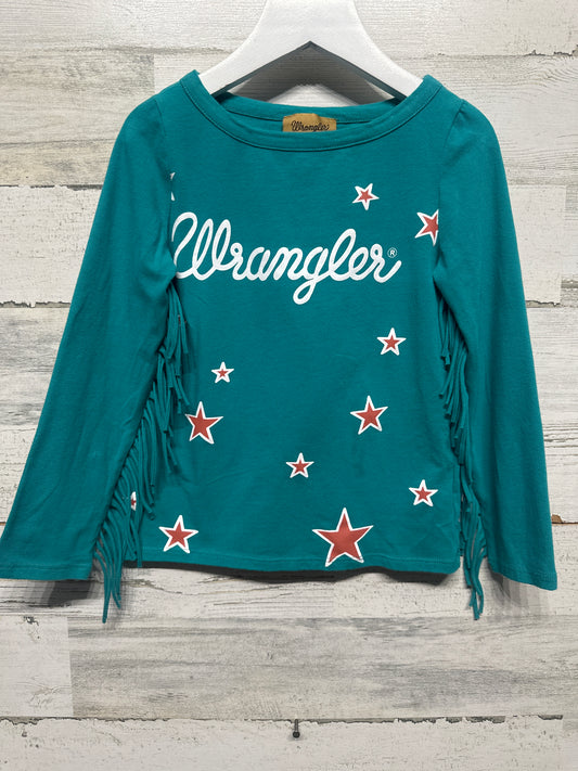 Size 4-5 XS Wrangler Fringe Western Shirt - Very Good Used Condition