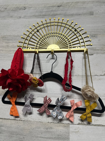 Lot of 10 Hair Accessories - Bows on Alligator Clips and Headbands - Good Used Condition