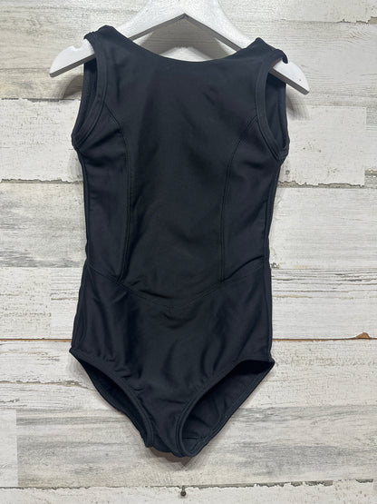 Girls Size Child’s Large ( 8-10 ) Tiger Friday Black Leotard - Very Good Used Condition