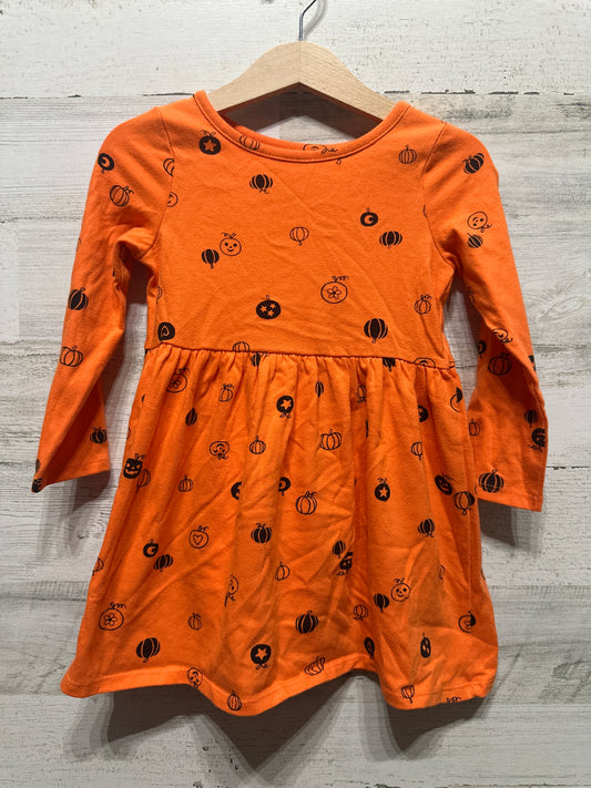 Girls Size 3t Cat & Jack Pumpkin Dress - Good Used Condition