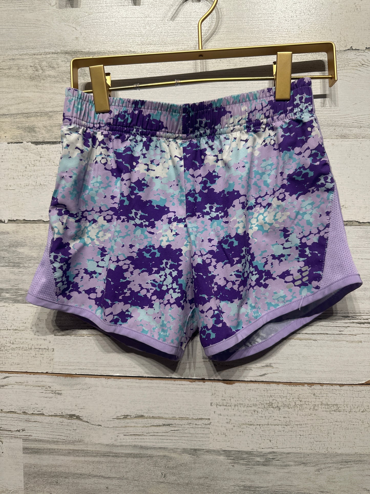 Girls Size 8-10 Medium BCG Purple Print Active Shorts - Good Used Condition