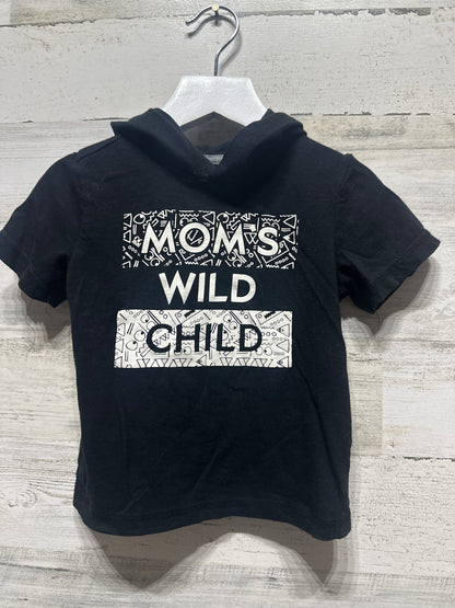 Boys Size 2t Okie Dokie Mom’s Wild Child Hooded Tee - Good Used Condition