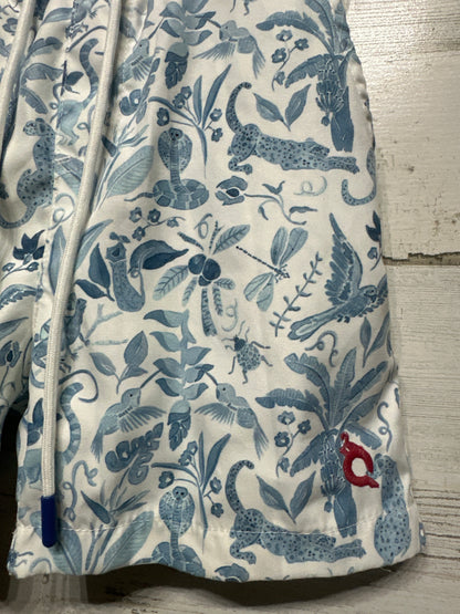 Boys Size 6 Blue Quail UPF 50 Jungle Swim Trunks - Very Good Used Condition