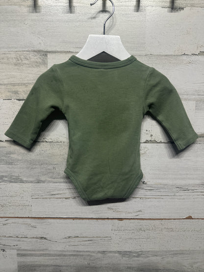 Size 0-3m Colored Organics Kimono Bodysuit - Very Good Used Condition