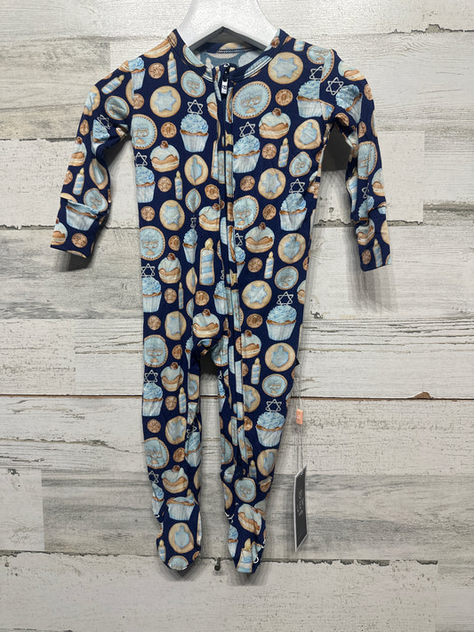 Size 3-6m Lev Baby Bamboo Judah Zippered Footie - New With Tags