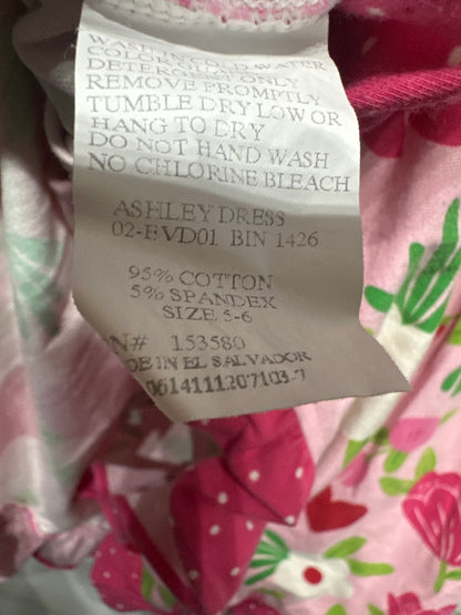 Size 5/6 Eleanor Rose Floral Dress - Very Good Used Condition