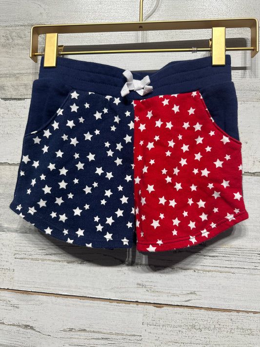 Girls Size 5t Stars and Stripes Patriotic Shorts - Very Good Used Condition