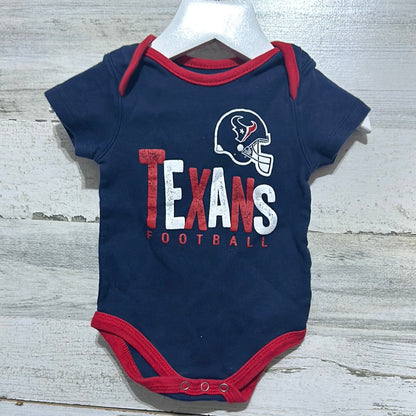 Boys Size 3-6m Texans onesie lot (3 pieces) - good used condition