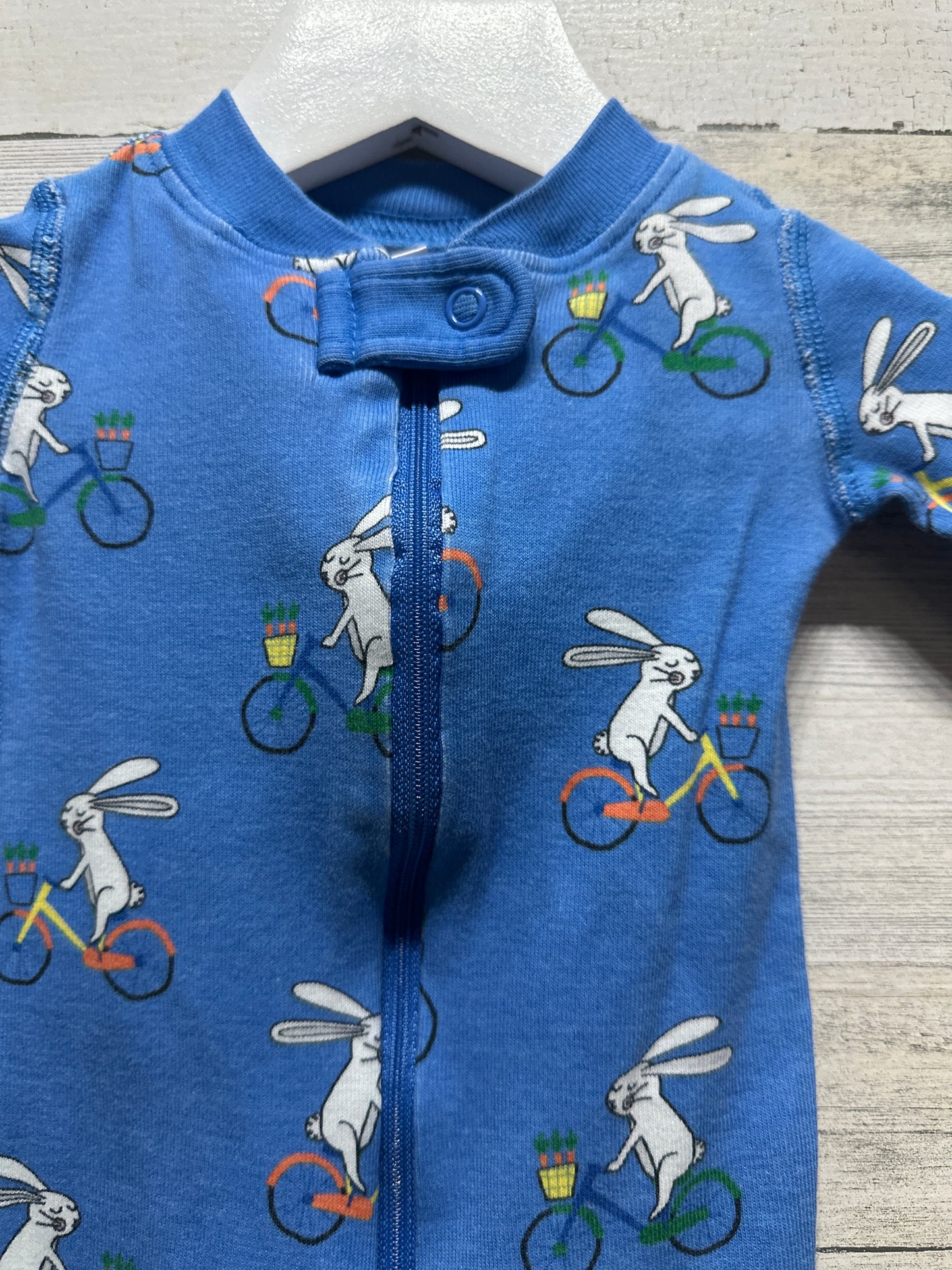 Size 0-3m (50cm) Hanna Andersson Bunny Organic Cotton Sleeper - Good Used Condition