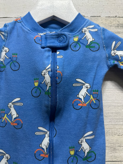 Size 0-3m (50cm) Hanna Andersson Bunny Organic Cotton Sleeper - Good Used Condition