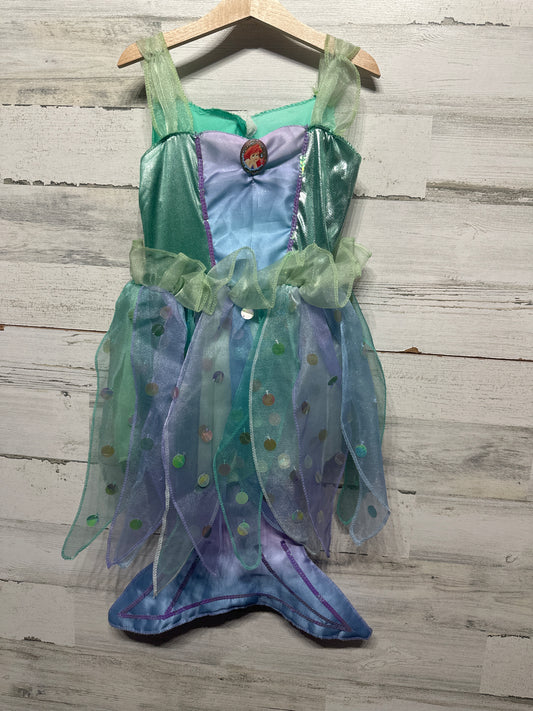 Girls Size 4-6x Disney Little Mermaid Ariel Dress Up Dress - Good Used Condition
