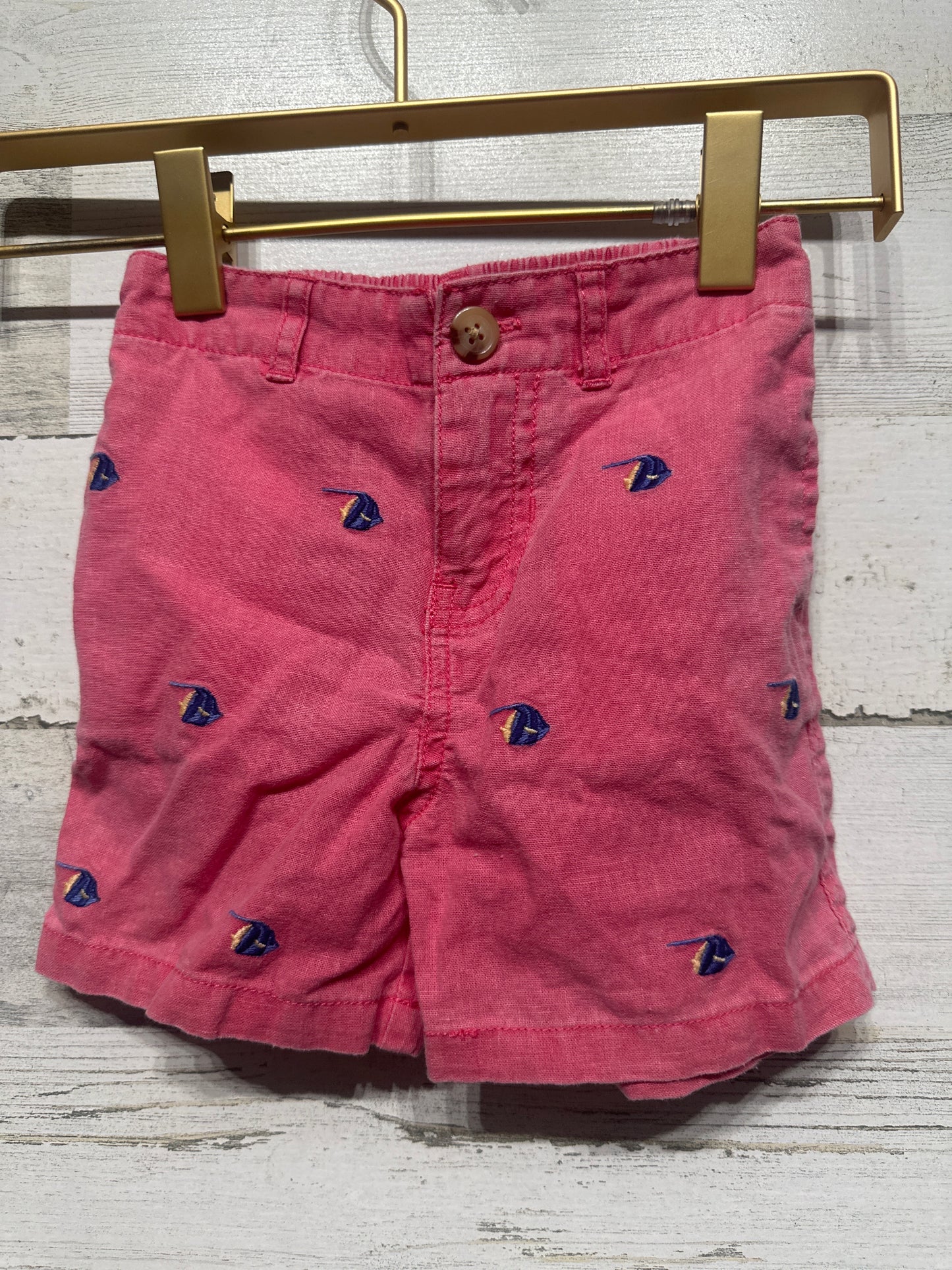 Boys Size 18m Ralph Lauren Embroidered Fish Shorts - Good Used Condition