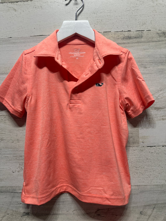Boys Size 4t Vineyard Vines Sankaty Performance Polo Shirt - Very Good Used Condition