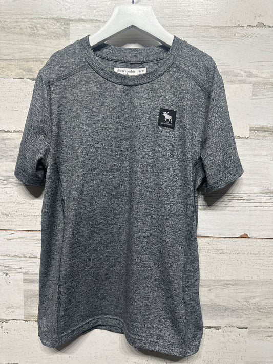 Boys Size 9-10 Abercrombie Kids Grey Drifit Shirt -  Very Good Used Condition
