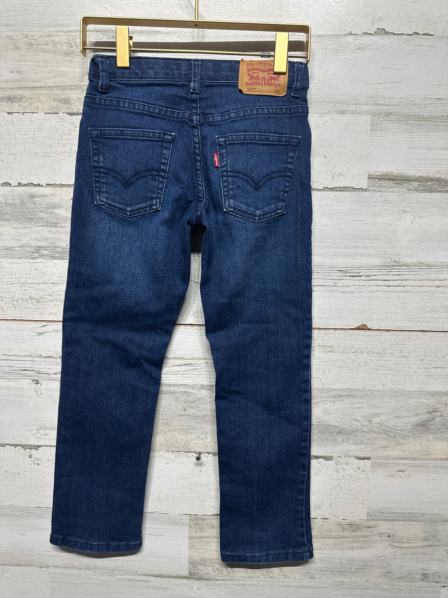 Levi's 511 Slim Adjustable Waist Jeans - Girls Size 7x Regular - Very Good Used Condition