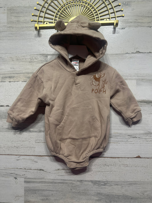 Boys Size 18m Disney Baby Winnie the Pooh Hooded Sweatshirt Bubble - Good Used Condition