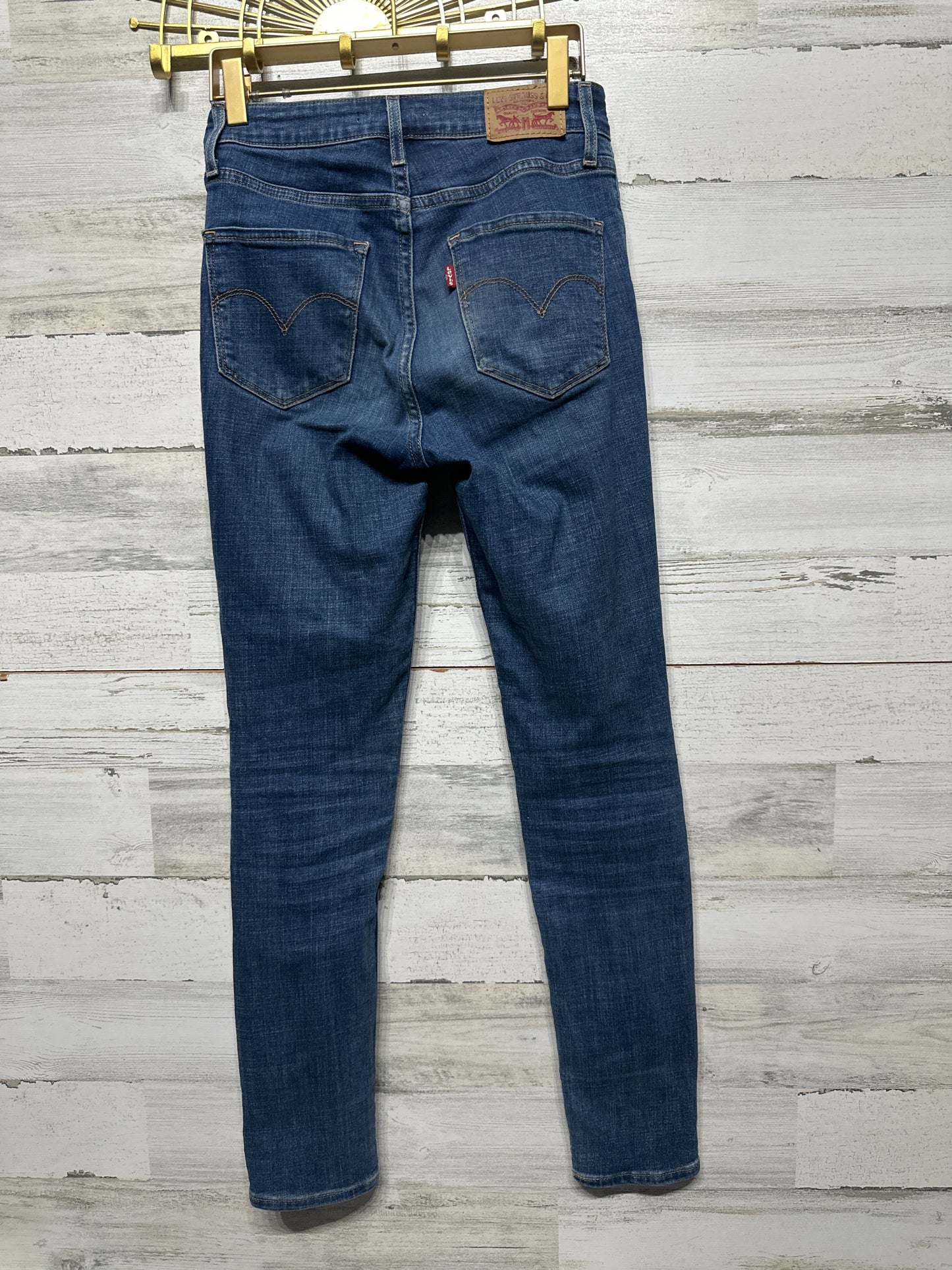 Women's Size 25 (Size 2) Levi's 721 High Rise Skinny Jeans - Very Good Used Condition