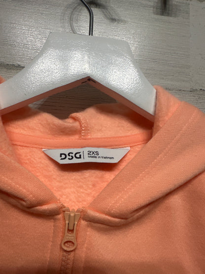 DSG Girls XXS (4-5) Full Zip Hooded Jacket VGUC