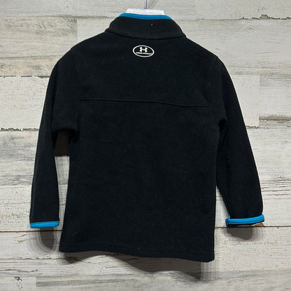 Boys Size 2t Under Armour Black Fleece Quarter Zip Pullover  - Good Used Condition