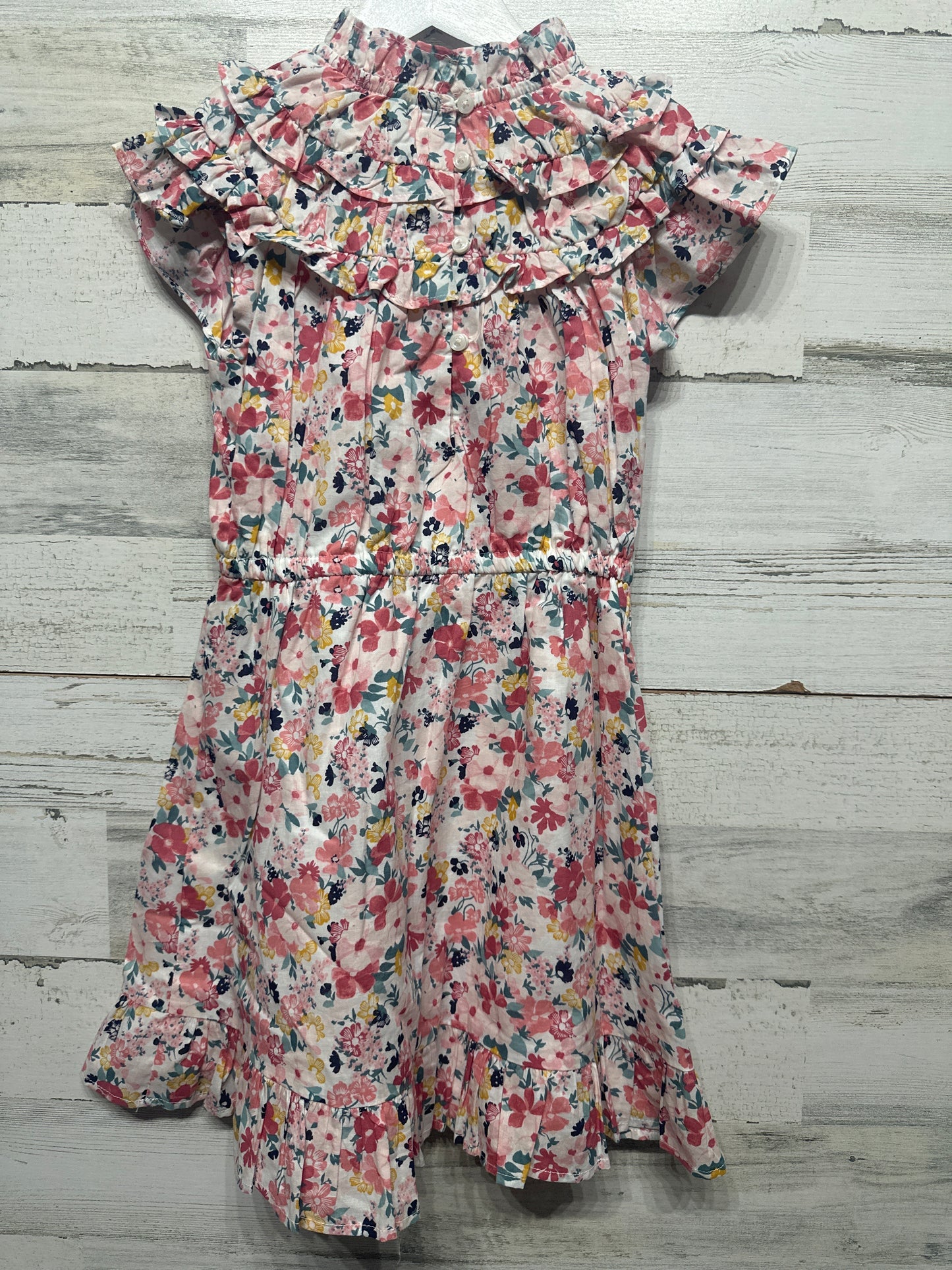 Girls Size 7 Janie and Jack Floral Dress- Very Good Used Condition