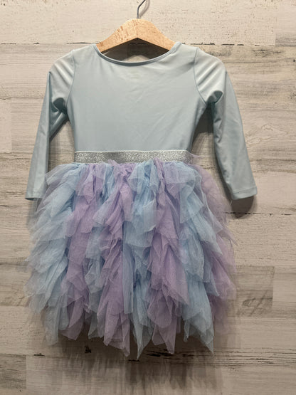 Girls Size 2t Disney Frozen Leotard Tutu Dress - Good Used Condition