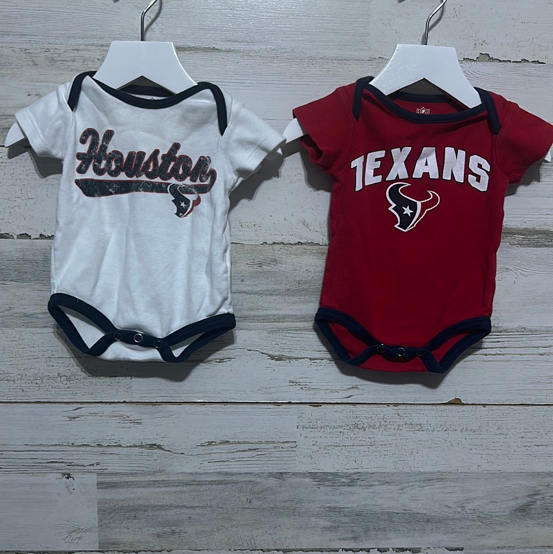 Boys Size 0-3m Texans lot (3 pieces) - good used condition