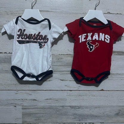 Boys Size 0-3m Texans lot (3 pieces) - good used condition