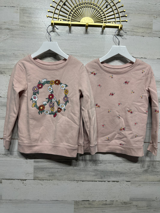 Girls Preowned Size 5t Garanimals Sweatshirt Lot (2 pieces) - Play Condition**